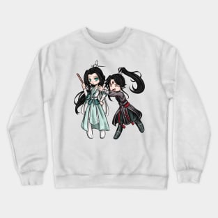 Chibi - Scum Villian's Self Saving System Shen Qingqiu and Luo Binghe Crewneck Sweatshirt